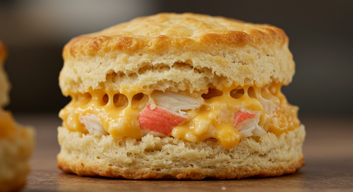 Crab Stuffed Cheddar Bay Biscuits